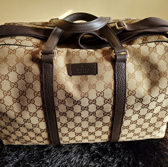 Gucci Monogram Boston Duffel Bag👜 - Picture 3 of 16